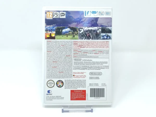Parte trasera de Xenoblade Chronicles (EUR) para Nintendo Wii, edición PAL Alemania