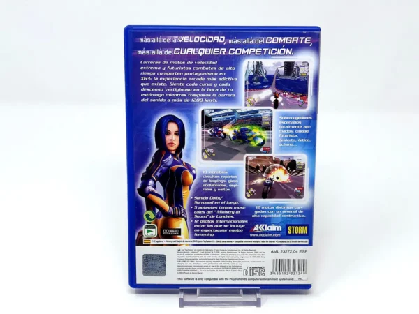 Parte trasera de XGIII: Extreme G Racing (ESP) (Rebajado) para PlayStation 2, edición PAL España