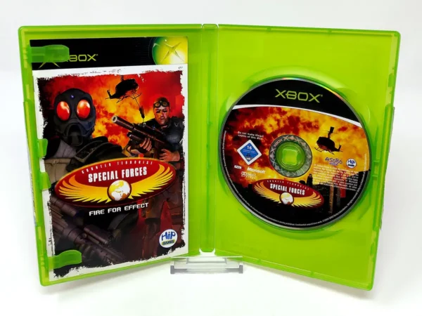 Interior del juego Counter Terrorist Special Forces: Fire for Effect (ESP) para XBOX con disco y manual