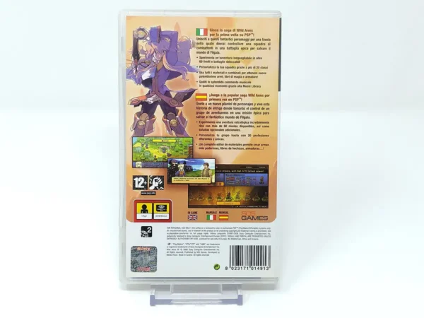 Parte trasera de Wild Arms XF (ESP) para PSP