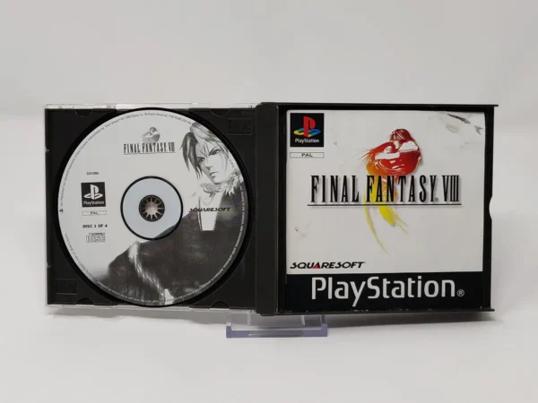 Parte trasera de Final Fantasy VIII (ESP) para PlayStation 1, edición PAL España