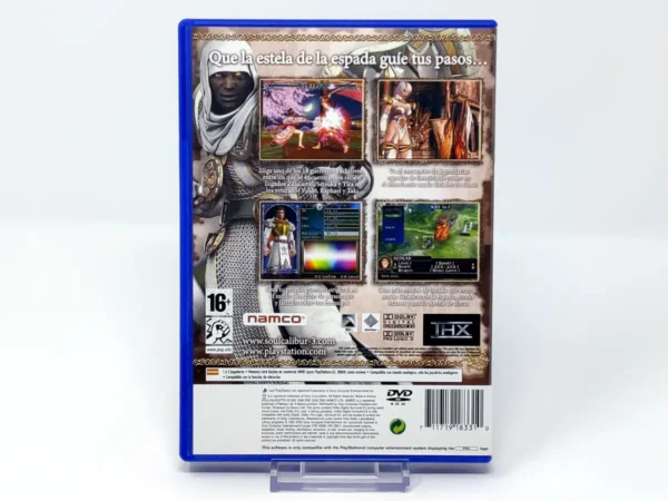 Parte trasera de Soulcalibur III (ESP) para PlayStation 2, edición PAL España