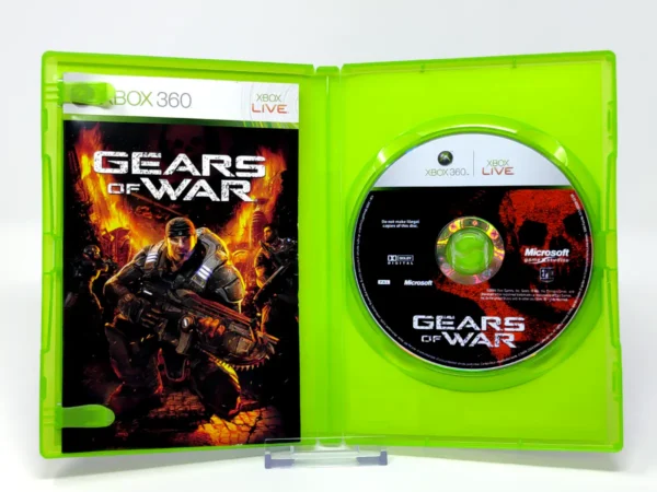 Interior del juego Gears of War (ESP) para XBOX 360 con disco y manual
