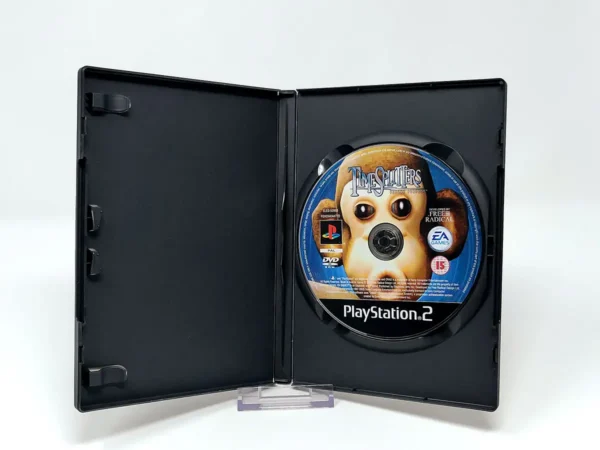 Interior del juego TimeSplitters: Future Perfect (ESP) (Rebajado) para PlayStation 2 con disco y manual