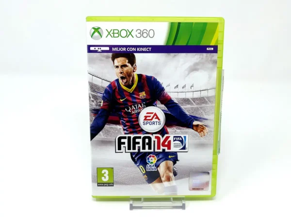 Portada de FIFA 14 (ESP) para XBOX 360, edición PAL España, de segunda mano