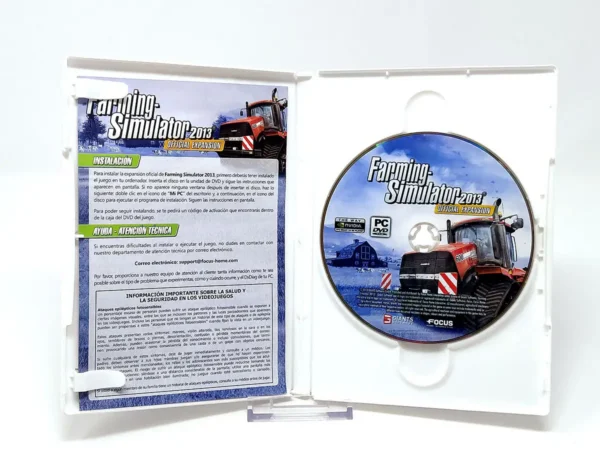 Lateral de la caja de Farming Simulator 2013: Official Expasión (ESP) para PC