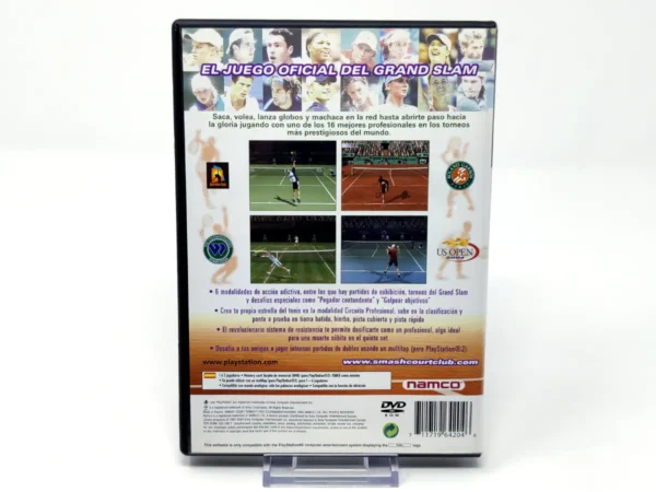 Parte trasera de Smash Court Tennis: Pro Tournament 2 (ESP) (Rebajado) para PlayStation 2, edición PAL España