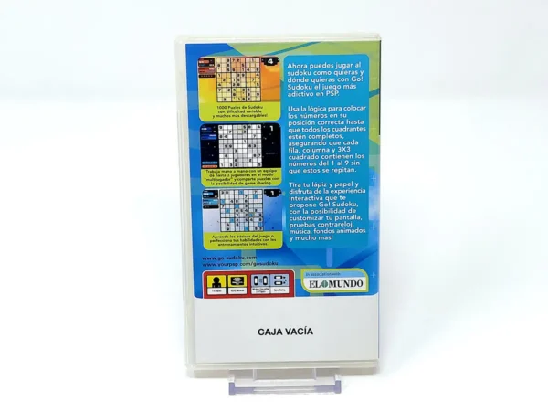 Parte trasera de Go! Sudoku (ESP) (Promo) para PSP, edición PAL España