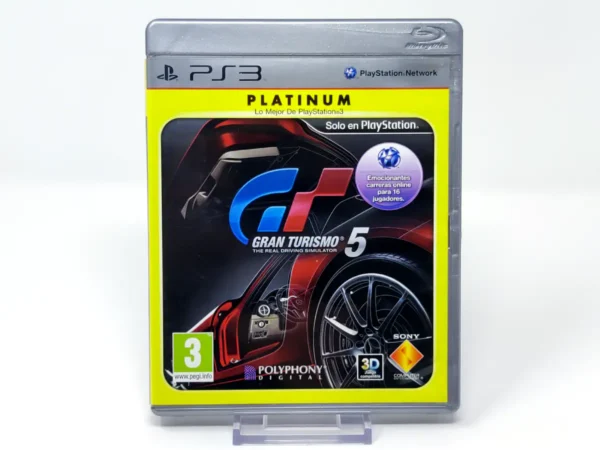 Portada de Gran Turismo 5 (ESP) (Platinum) para PlayStation 3, edición PAL España, de segunda mano