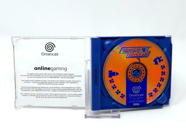 Interior del juego ChuChu Rocket! (Con DreamKey 1.5) para Sega Dreamcast con disco y manual