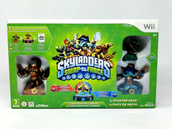 Portada de Skylanders: Swap Force (Pack de Inicio) (ESP) (Precintado) para Nintendo Wii, edición PAL España, de segunda mano
