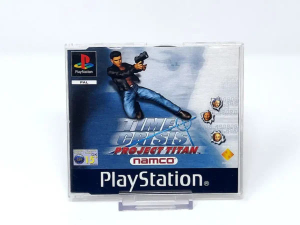 Portada de Time Crisis: Project Titan (EUR) (Promo) para PlayStation 1, edición PAL España, de segunda mano