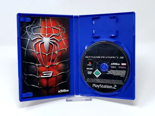 Interior del juego Spider-Man 3 (FRA) para PlayStation 2 con disco y manual