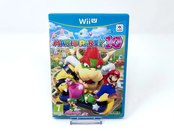 Portada de Mario Party 10 (ESP) para Nintendo Wii U, edición PAL España, de segunda mano