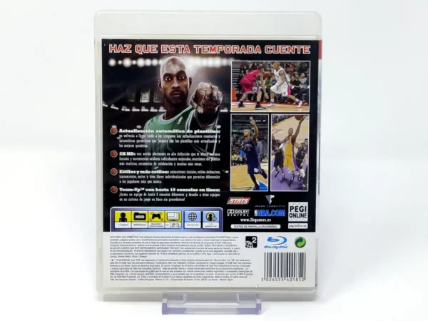 Parte trasera de NBA 2K9 (ESP) para PlayStation 3, edición PAL España