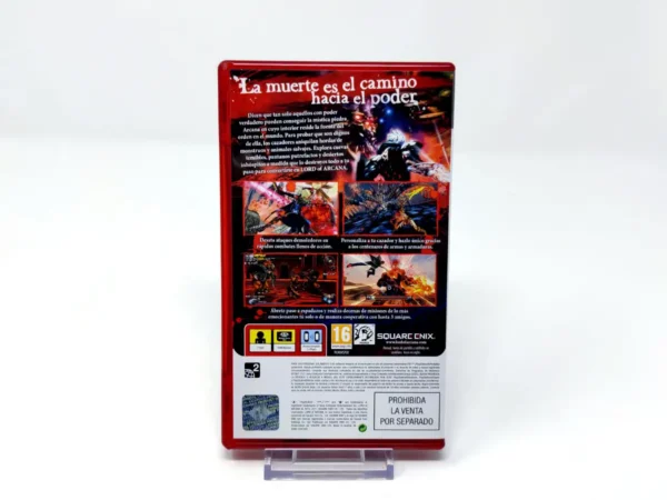 Lateral de la caja de Lord of Arcana (ESP) para PSP