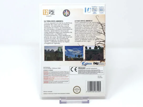Parte trasera de Hunting Challenge (ESP) para Nintendo Wii, edición PAL España