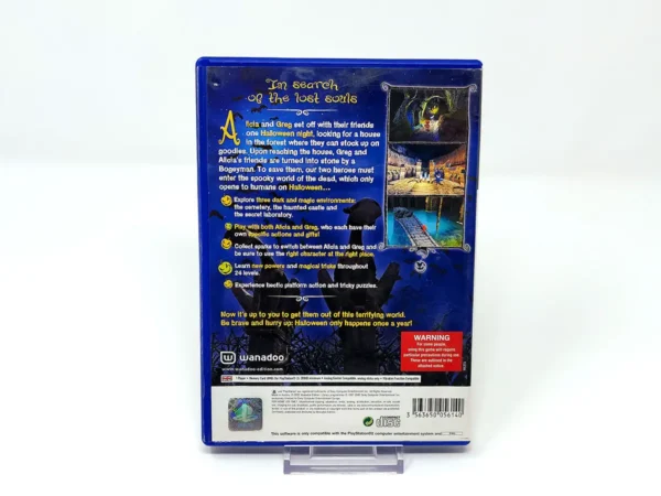Parte trasera de Castleween (UK) para PlayStation 2, edición PAL UK