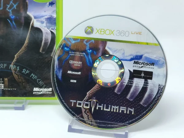 Lateral de la caja de Too Human (ESP) para XBOX 360