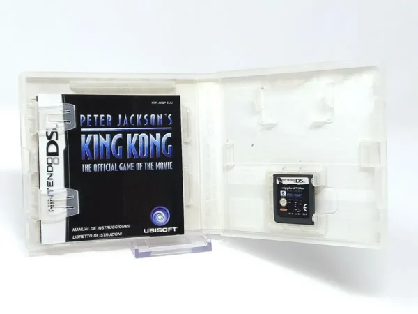Interior del juego Peter Jackson's King Kong: The Official Game of the Movie (ESP) para Nintendo DS con disco y manual