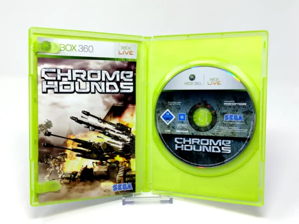 Interior del juego Chromehounds (ESP) para XBOX 360 con disco y manual