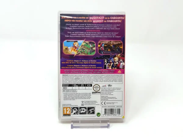 Parte trasera de Disgaea 6 - Defiance of Destiny (Unrelenting Edition) (ESP) (Precintado) para Nintendo Switch, edición PAL España