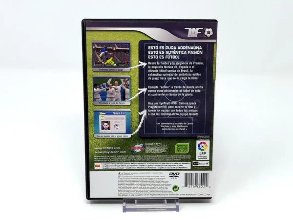 Parte trasera de Esto es Futbol 2005 (ESP) para PlayStation 2, edición PAL España