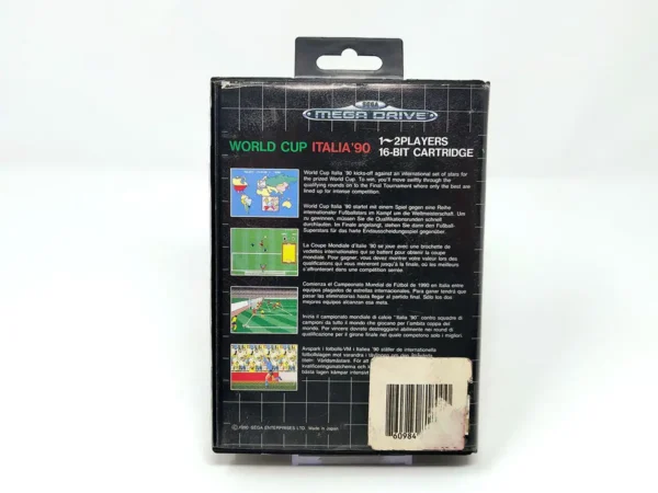Parte trasera de World Cup Italia 90 (ESP) (Rebajado) para Sega Mega Drive, edición PAL España