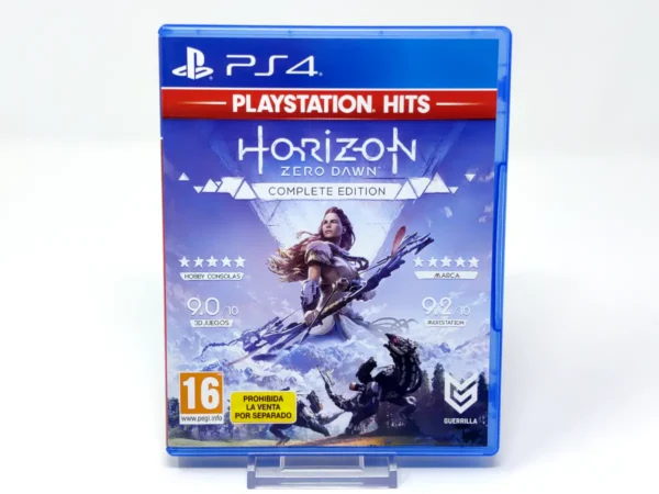Portada de Horizon Zero Dawn: Complete Edition (ESP) (v1) (PS Hits) para PlayStation 4, edición PAL España, de segunda mano