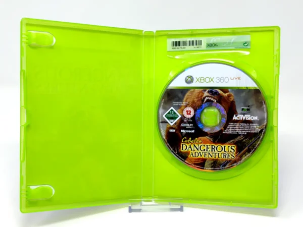 Interior del juego Cabela's Dangerous Adventures (ESP) (Rebajado) para XBOX 360 con disco y manual