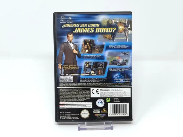 Parte trasera de James Bond 007: Nightfire (ESP) para Nintendo GameCube, edición PAL España