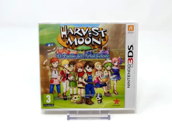 Portada de Harvest Moon: El Pueblo del Árbol Celeste (ESP) (Precintado) para Nintendo 3DS, edición PAL España, nuevo