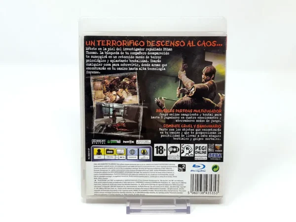 Parte trasera de Condemned 2 (ESP) (Rebajado) para PlayStation 3, edición PAL España