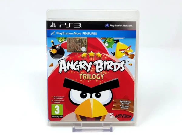 Portada de Angry Birds Trilogy (ESP) para PlayStation 3, edición PAL España, de segunda mano