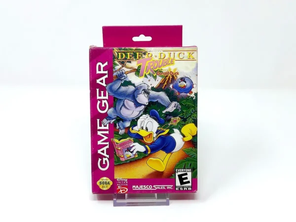 Parte trasera de Deep Duck Trouble Starring Donald Duck (USA) para Sega Game Gear, edición NTSC USA