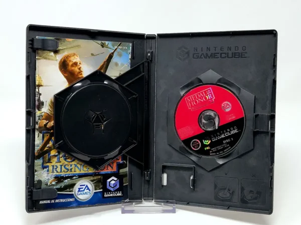 Lateral de la caja de Medal of Honor: Rising Sun (ESP) para Nintendo GameCube