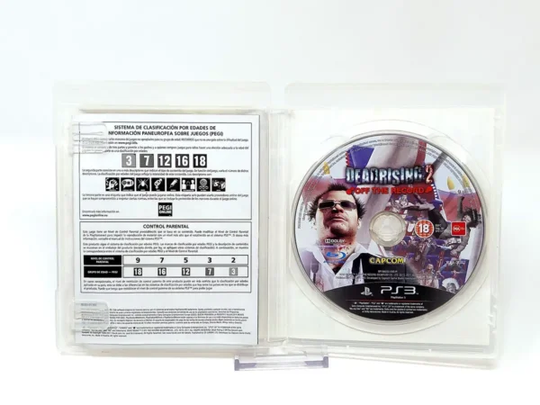 Interior del juego Dead Rising 2: Off the Record (ESP) (Rebajado) para PlayStation 3 con disco y manual