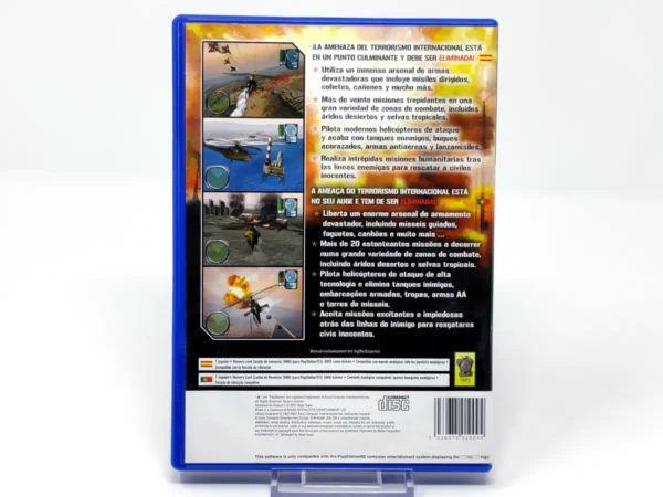 Parte trasera de Operation Air Assault 2 (ESP) para PlayStation 2, edición PAL España