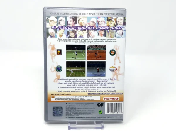 Parte trasera de Smash Court Tennis: Pro Tournament 2 (ESP) (Platinum) (Rebajado) para PlayStation 2, edición PAL España