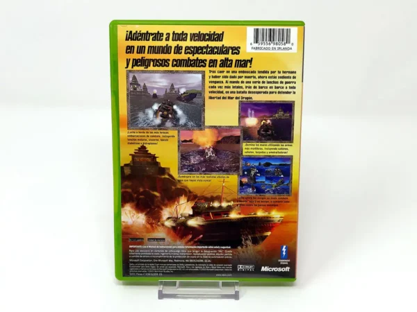 Parte trasera de Blood Wake (ESP) para XBOX, edición PAL España