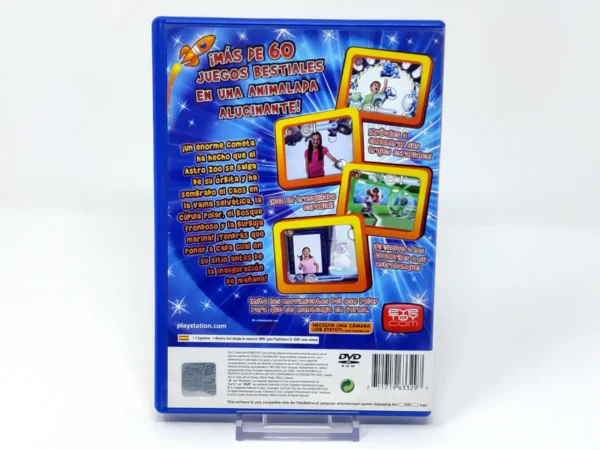 Parte trasera de EyeToy Play: Astro Zoo (ESP) (v2) para PlayStation 2, edición PAL España
