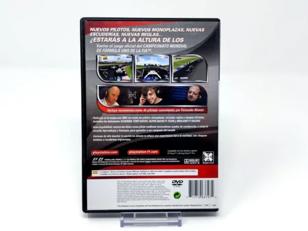 Parte trasera de Formula One 06 (ESP) para PlayStation 2, edición PAL España