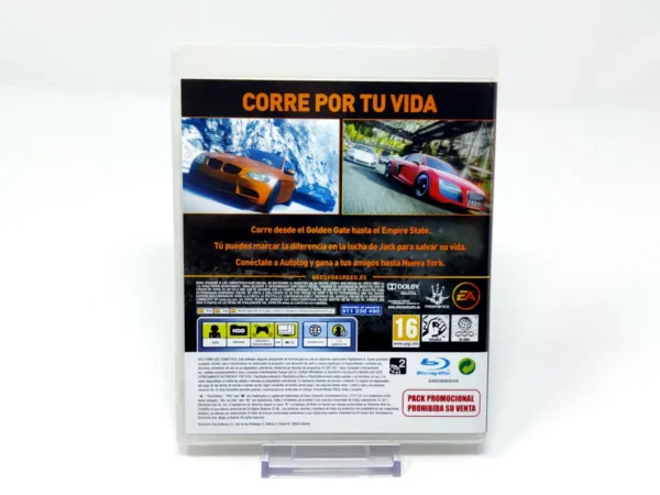 Parte trasera de Need for Speed: The Run (ESP) (Promo) para PlayStation 3, edición PAL España