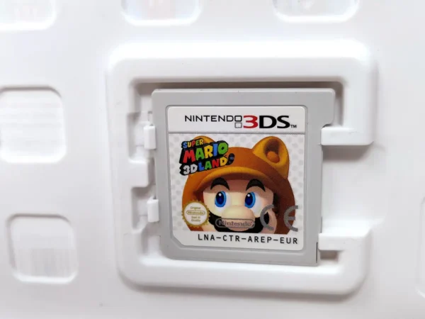 Lateral de la caja de Super Mario 3D Land (ESP) para Nintendo 3DS
