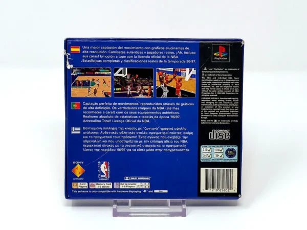 Parte trasera de Total NBA '97 (ESP) para PlayStation 1, edición PAL España