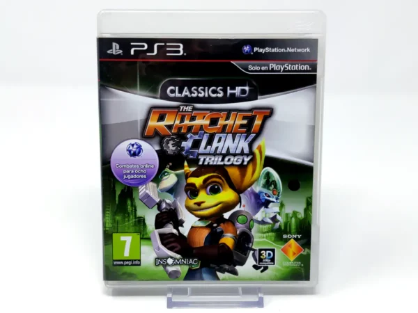 Portada de The Ratchet & Clank Trilogy (ESP) (Classics HD) para PlayStation 3, edición PAL España, de segunda mano
