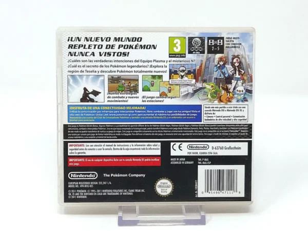 Parte trasera de Pokémon: Edición Blanca (ESP) para Nintendo DS