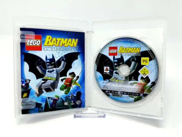 Interior del juego LEGO Batman: El Videojuego (ESP) para PlayStation 3 con disco y manual