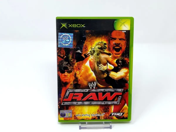 Portada de WWE Raw (UK) para XBOX, edición PAL UK, de segunda mano