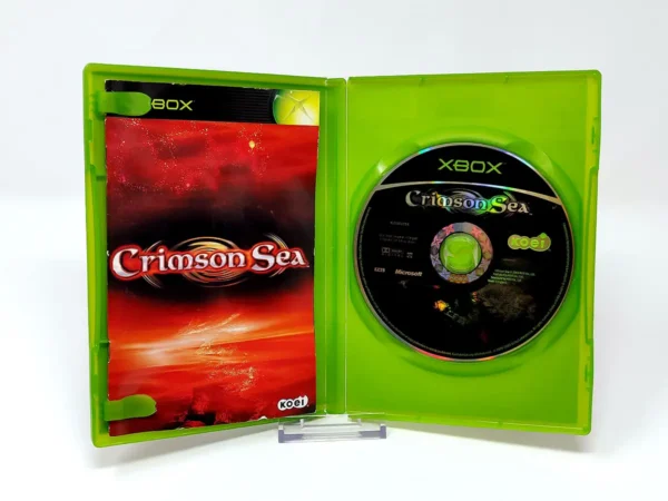 Interior del juego Crimson Sea (UK) para XBOX con disco y manual